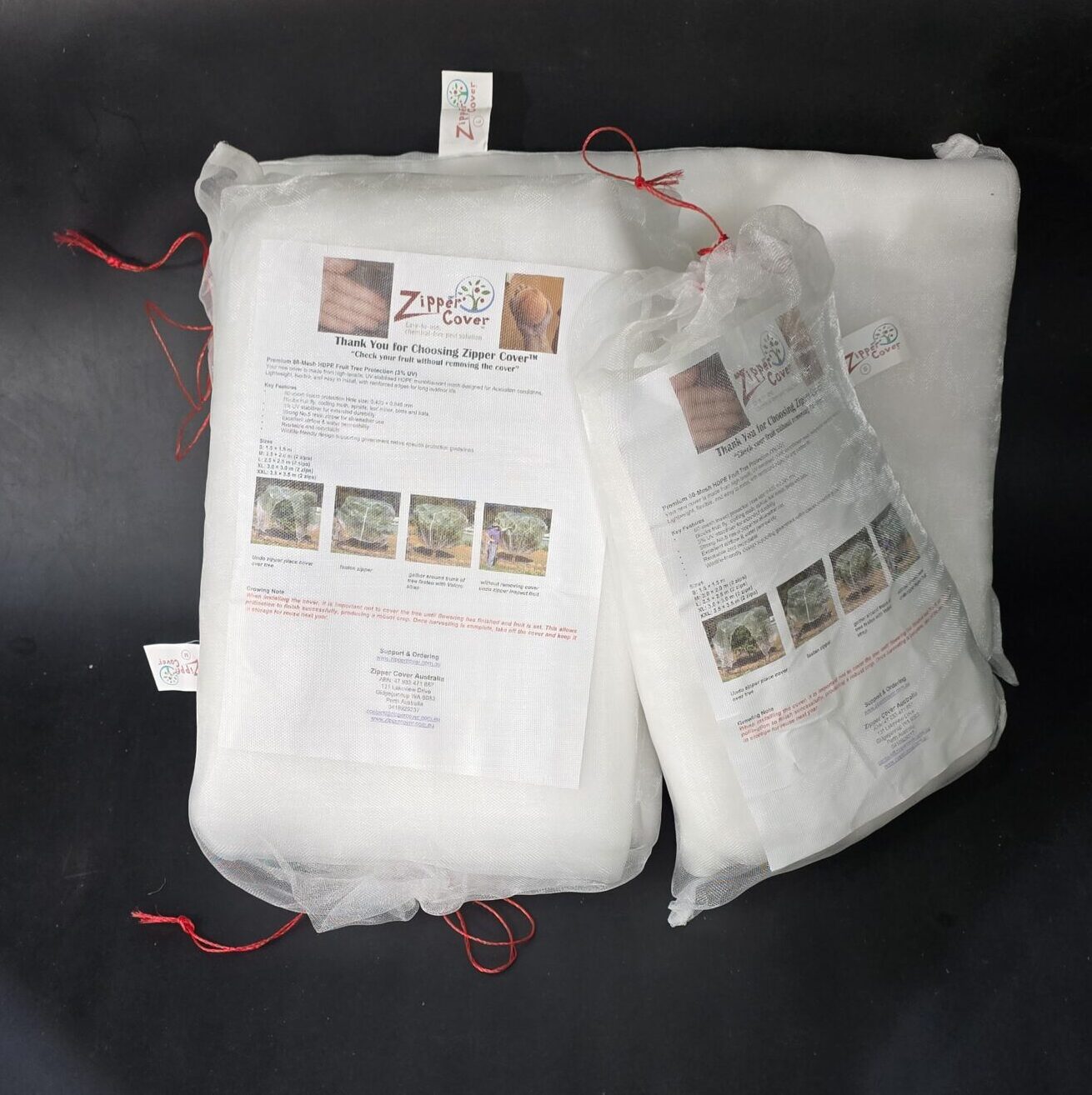 HDPE zipper fruit tree cover reusable mesh pest protection cover